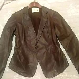 Illia leather jacket size 4